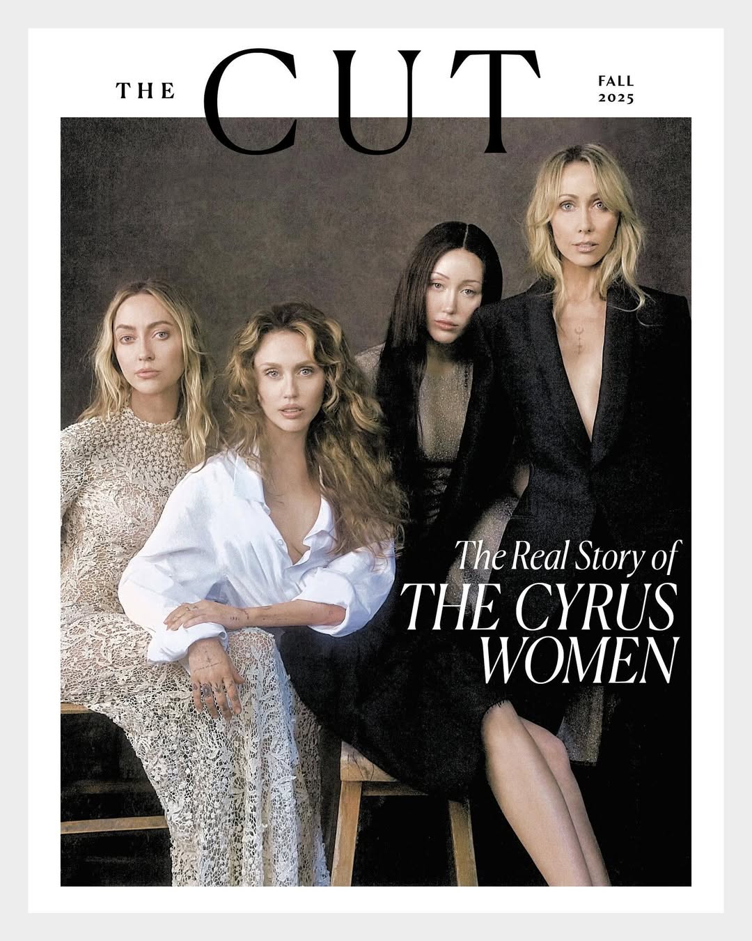 Miley Cyrus graces The Cut cover with her mother and sisters