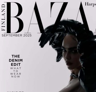 Die österreichische Model Ivana Essl auf dem Cover der Harper’s BAZAAR Finland