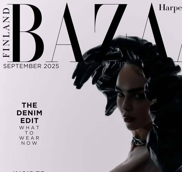Die österreichische Model Ivana Essl auf dem Cover der Harper’s BAZAAR Finland