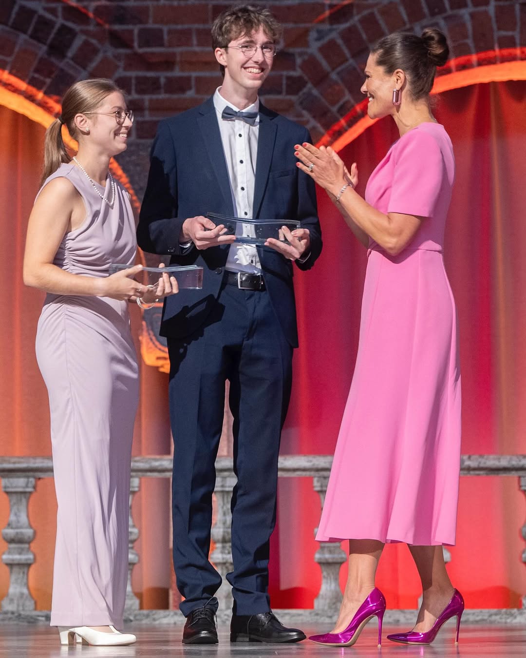 Headlines: Crown Princess Victoria in Swarovski earrings at the Junior Water Prize