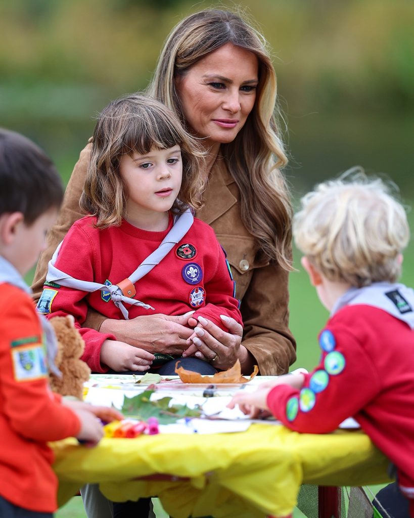 Kate Middleton und Melania Trump spazieren durch die Gärten von Windsor