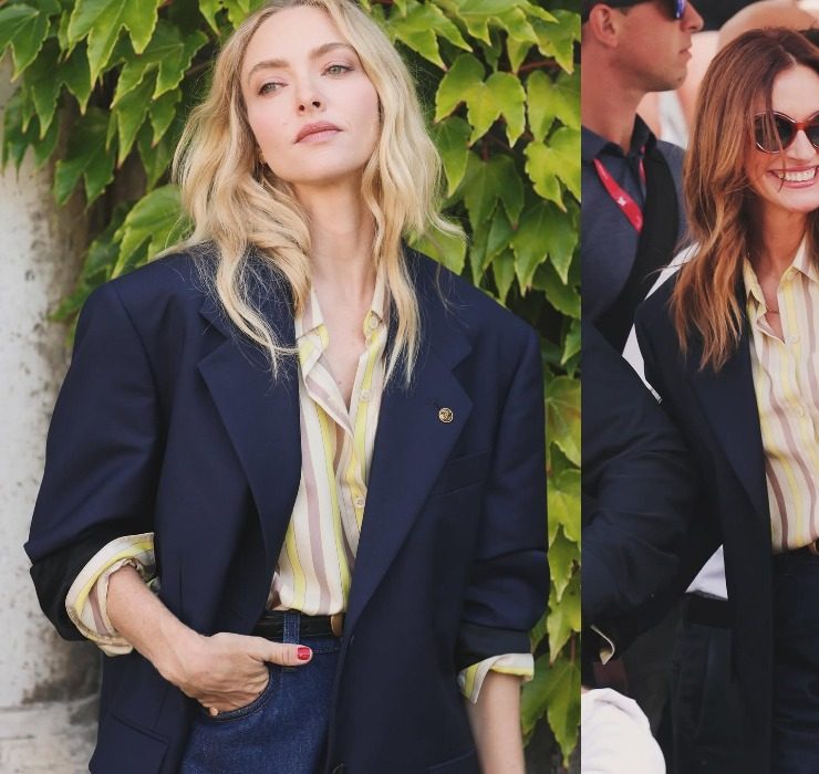 Style showdown: Julia Roberts and Amanda Seyfried in Versace