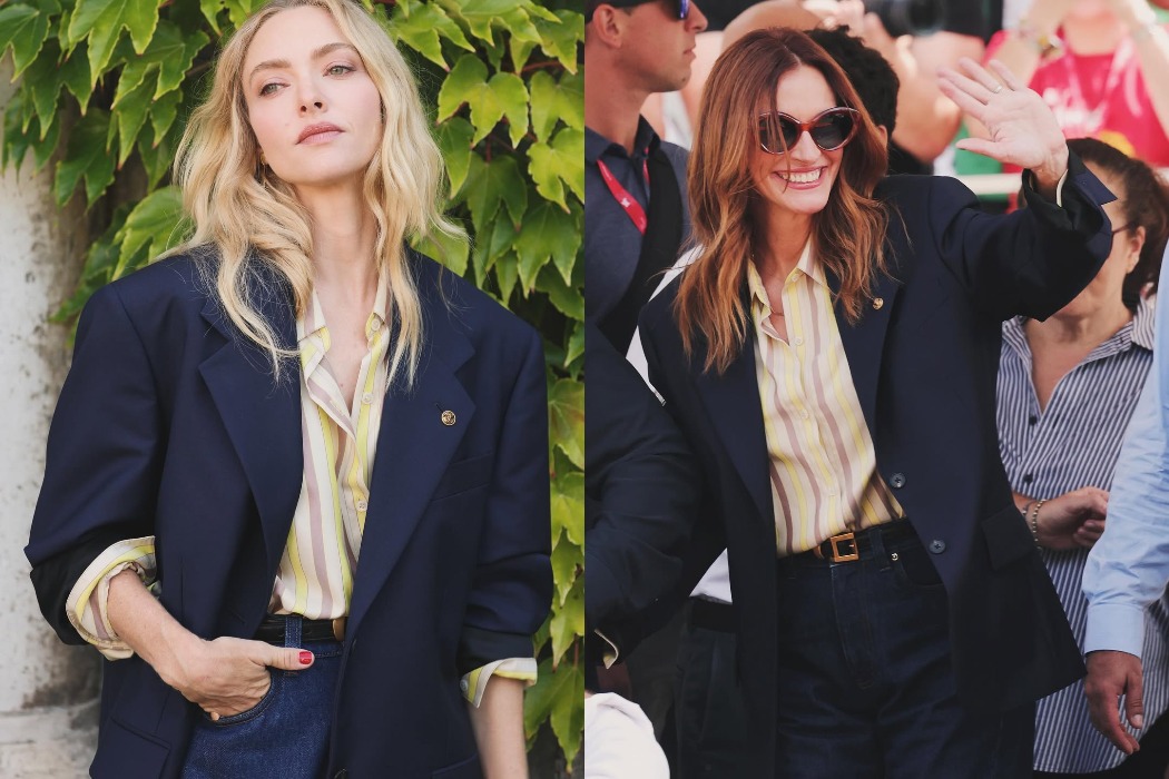 Style showdown: Julia Roberts and Amanda Seyfried in Versace