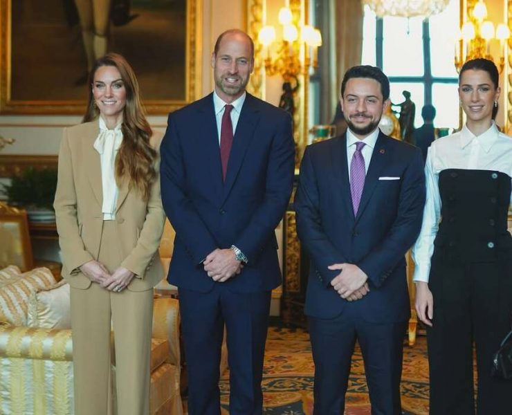 Kate Middleton and Prince William Meet with the Jordanian Royal Couple