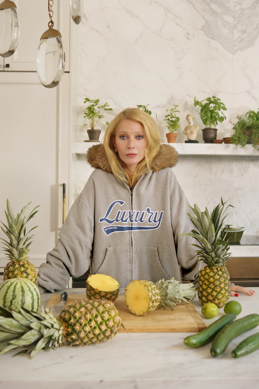 In Chanel und Gucci: Gwyneth Paltrow auf den Seiten der britischen Vogue