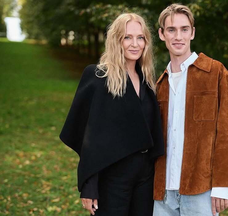 Mom’s double: Uma Thurman shows her son for the first time in years