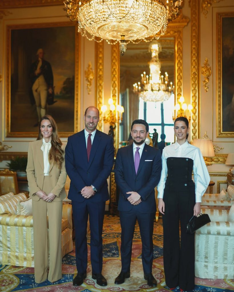 Kate Middleton und Prinz William treffen das jordanische Königspaar
