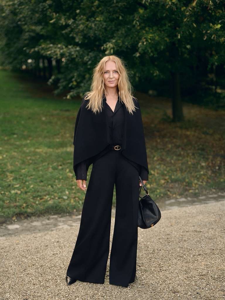 Mom’s double: Uma Thurman shows her son for the first time in years