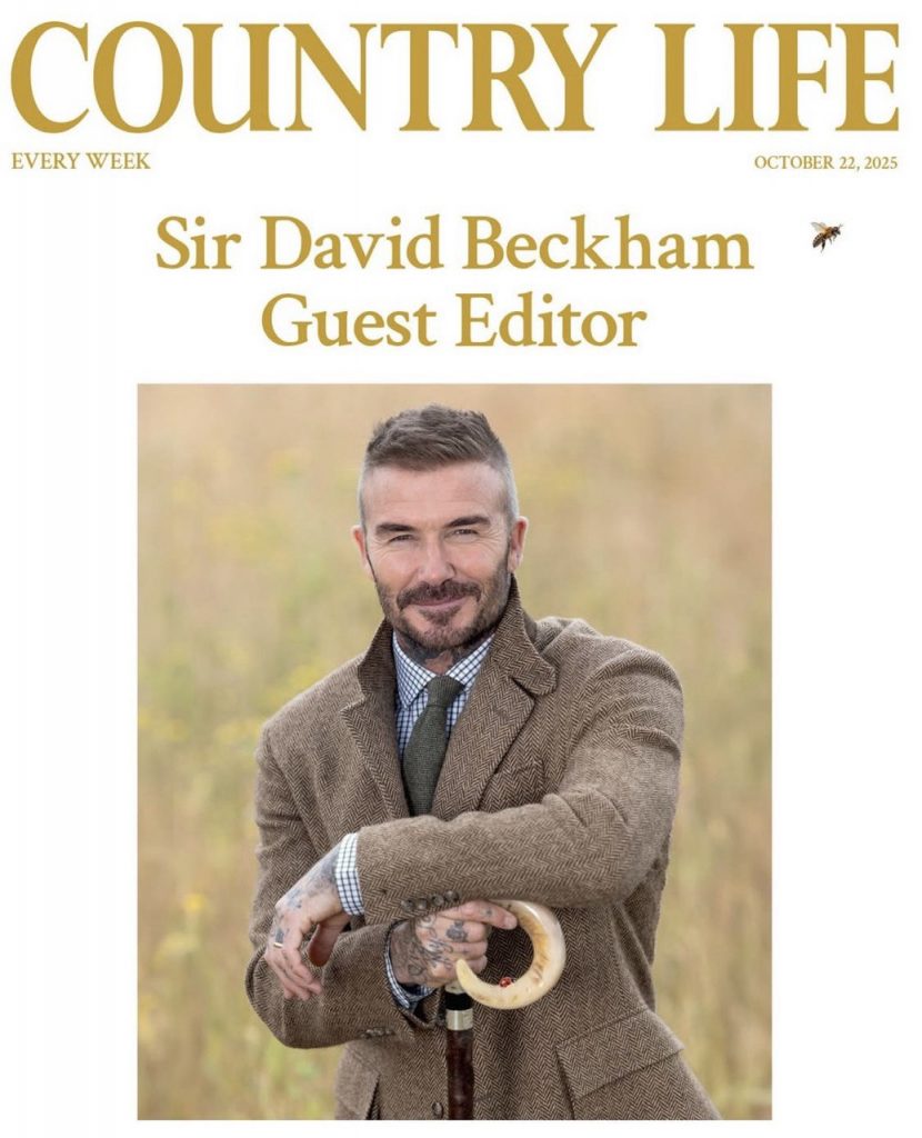 David Beckham in a Cozy Autumn Photoshoot for Country Life