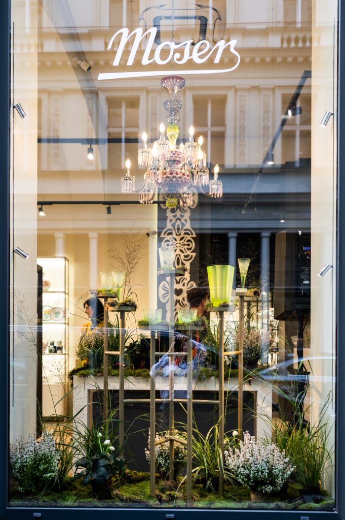Ein Corner der tschechischen Kristallmanufaktur Moser wurde im Royal Maison Wien eröffnet