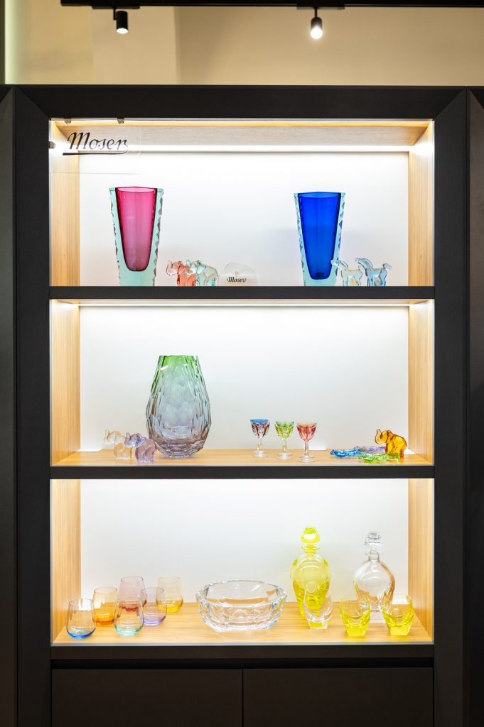 Ein Corner der tschechischen Kristallmanufaktur Moser wurde im Royal Maison Wien eröffnet