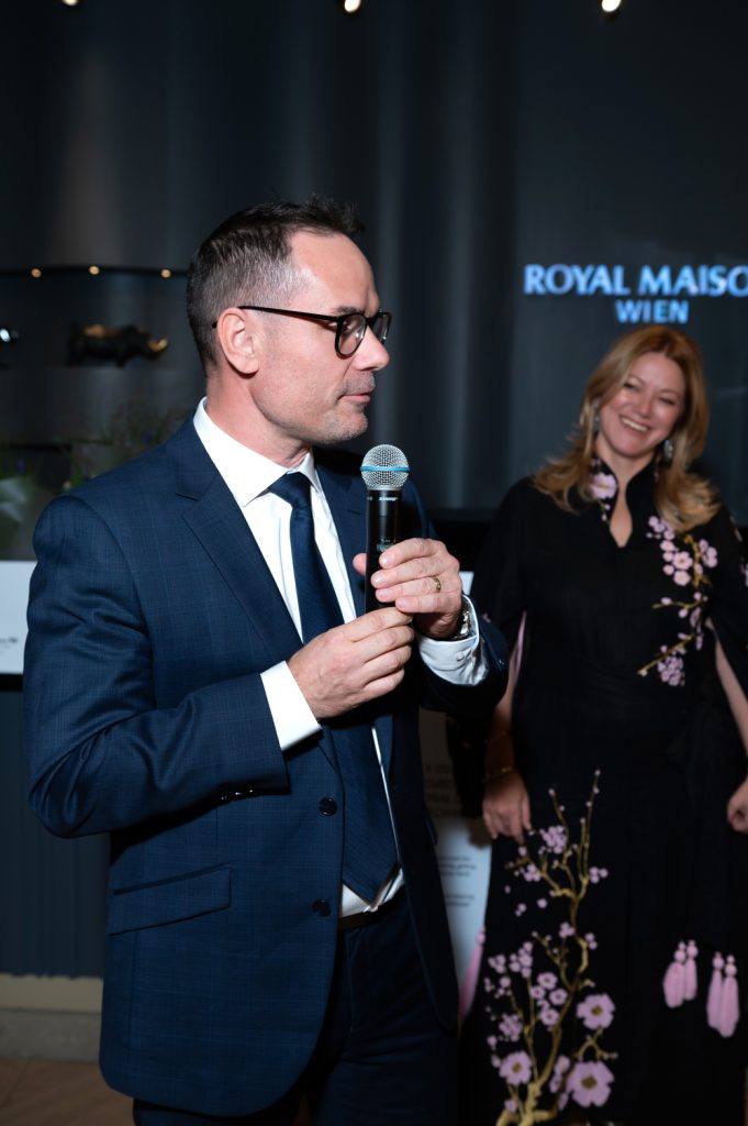 Ein Corner der tschechischen Kristallmanufaktur Moser wurde im Royal Maison Wien eröffnet