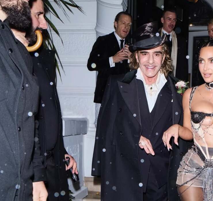 John Galliano, Kate Moss, and Other Stars at Kim Kardashian’s London Birthday Party