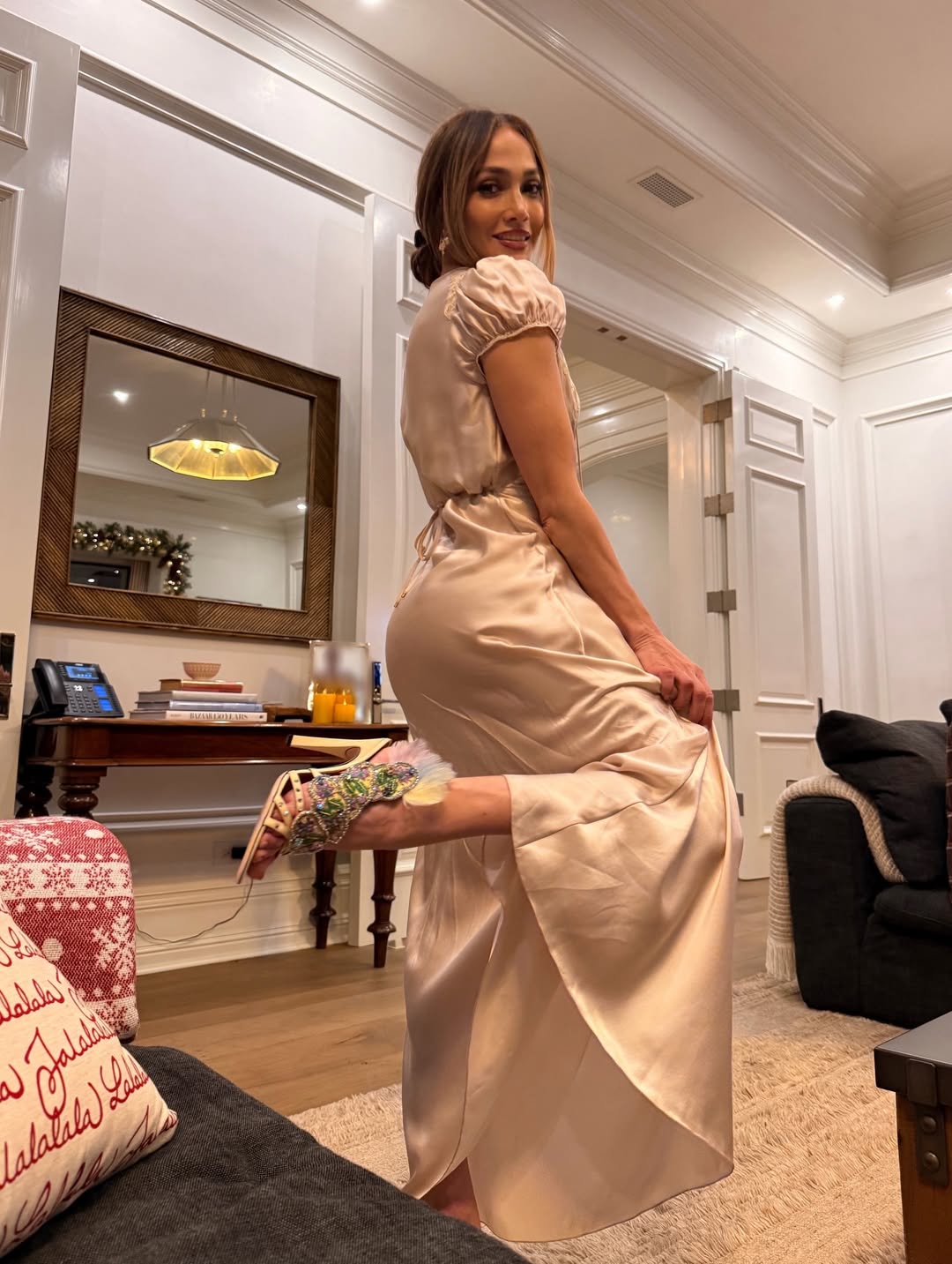 How Jennifer Lopez celebrated Thanksgiving