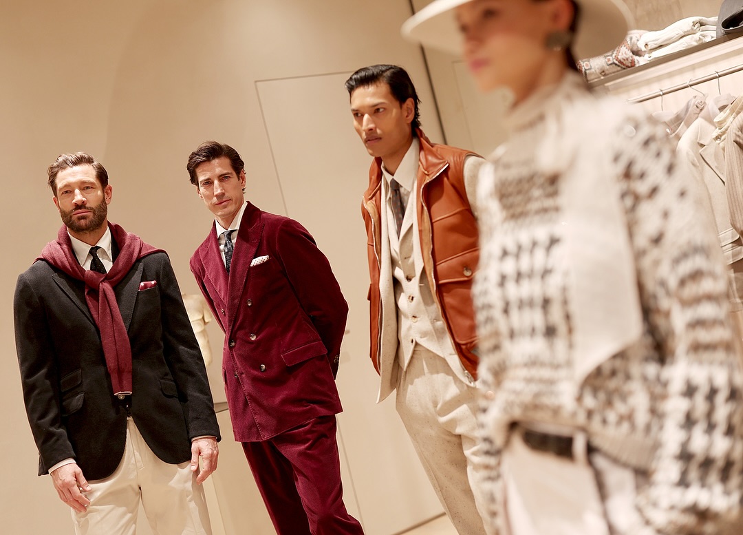 Brunello Cucinelli feierte die Wiedereröffnung seiner Boutique in Wien