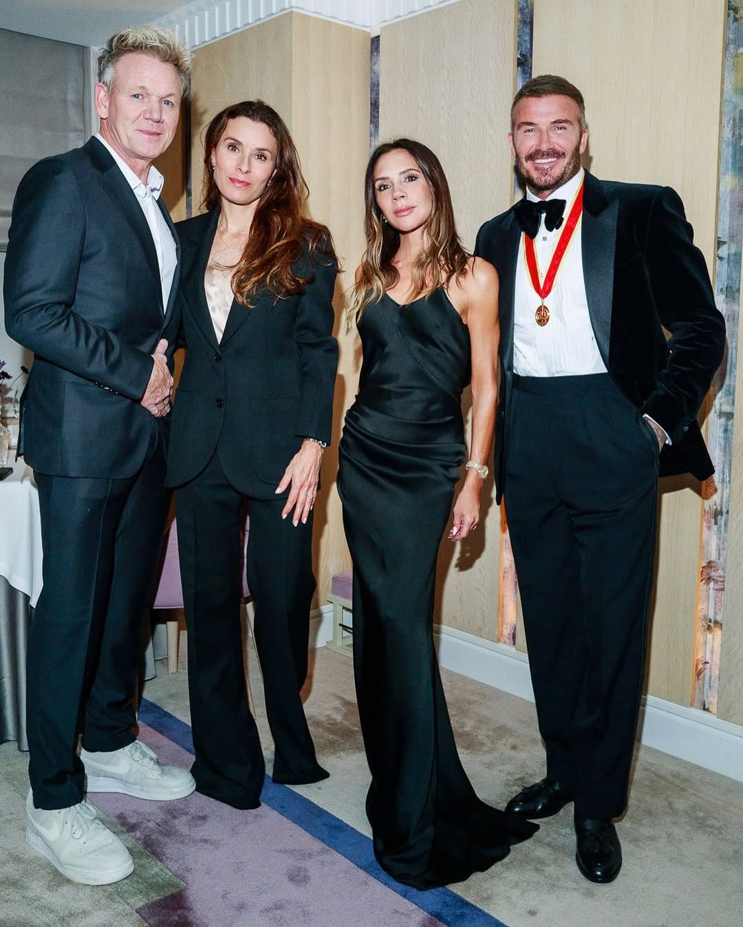 How David Beckham celebrated his knighthood with his family