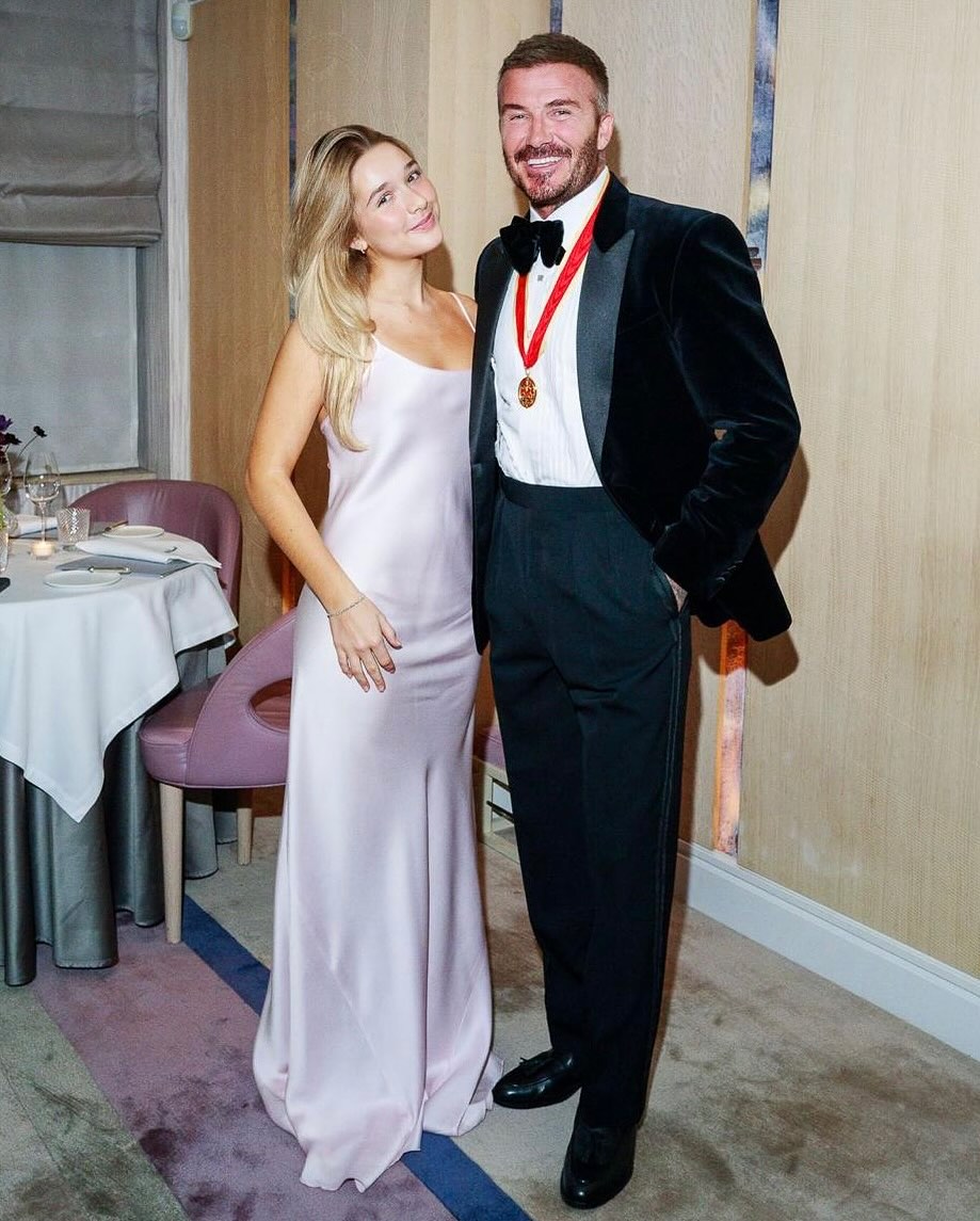 How David Beckham celebrated his knighthood with his family