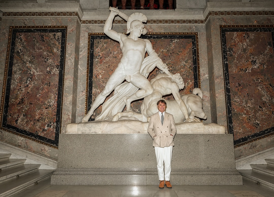 Brunello Cucinelli feierte die Wiedereröffnung seiner Boutique in Wien