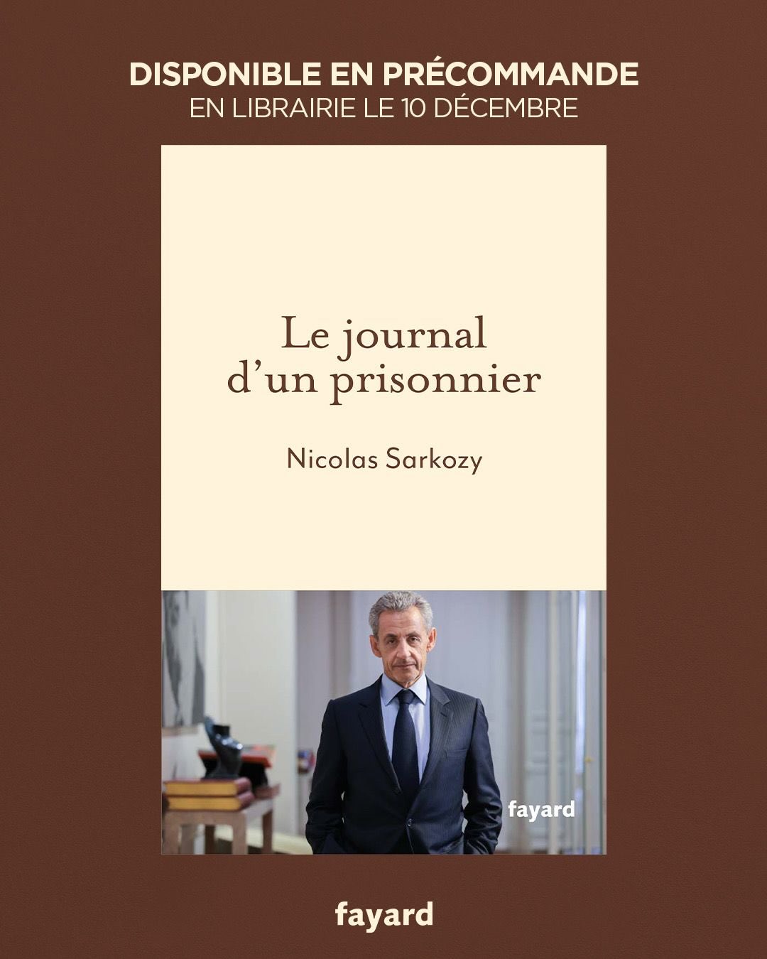 Nicolas Sarkozy to publish memoirs about his 20 days in prison