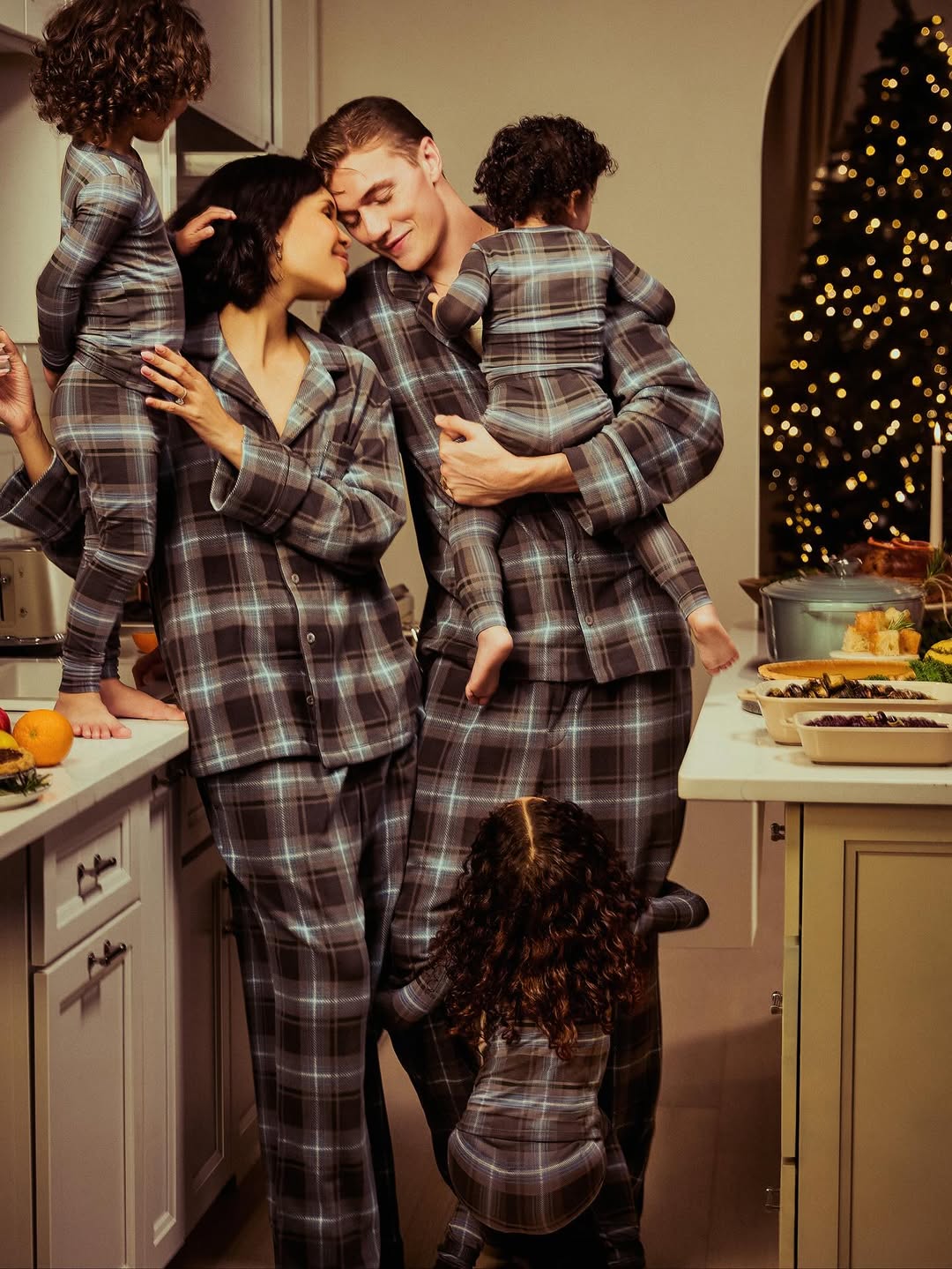 In tradwife style: model and mother of four Nara Smith stars in Skims’ holiday campaign