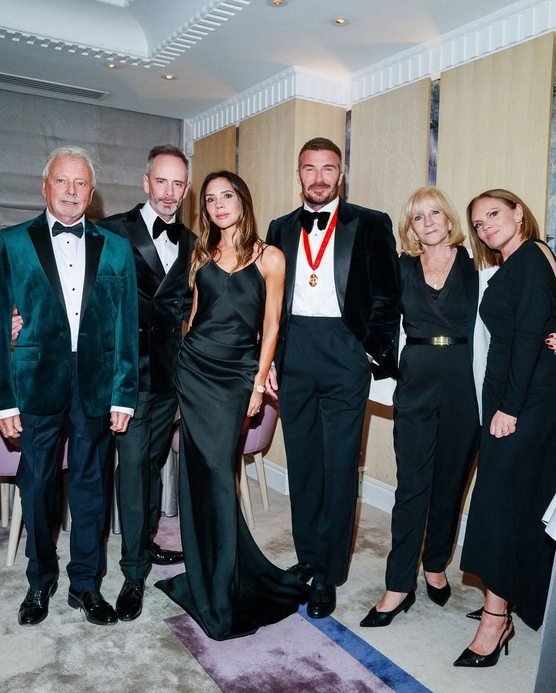 How David Beckham celebrated his knighthood with his family