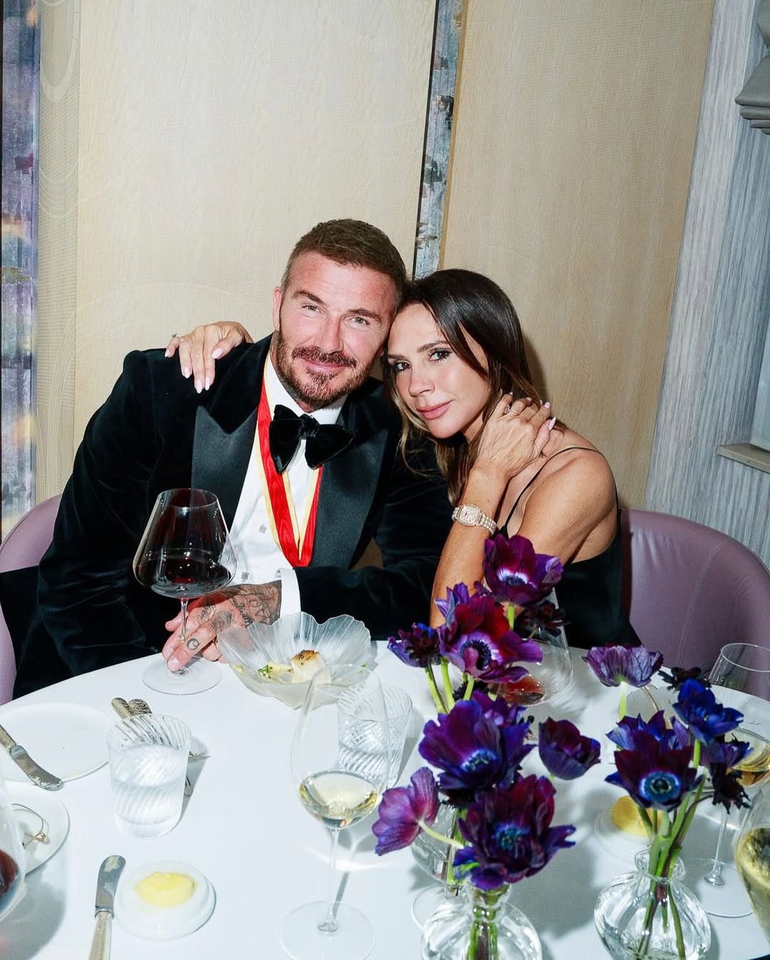 How David Beckham celebrated his knighthood with his family