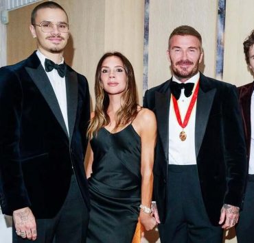 How David Beckham celebrated his knighthood with his family