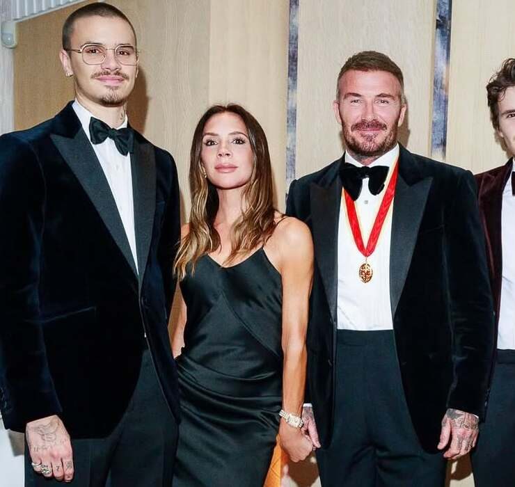 How David Beckham celebrated his knighthood with his family