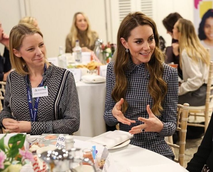 In a Checked Dress: Kate Middleton Visits the Anna Freud Children’s Charity
