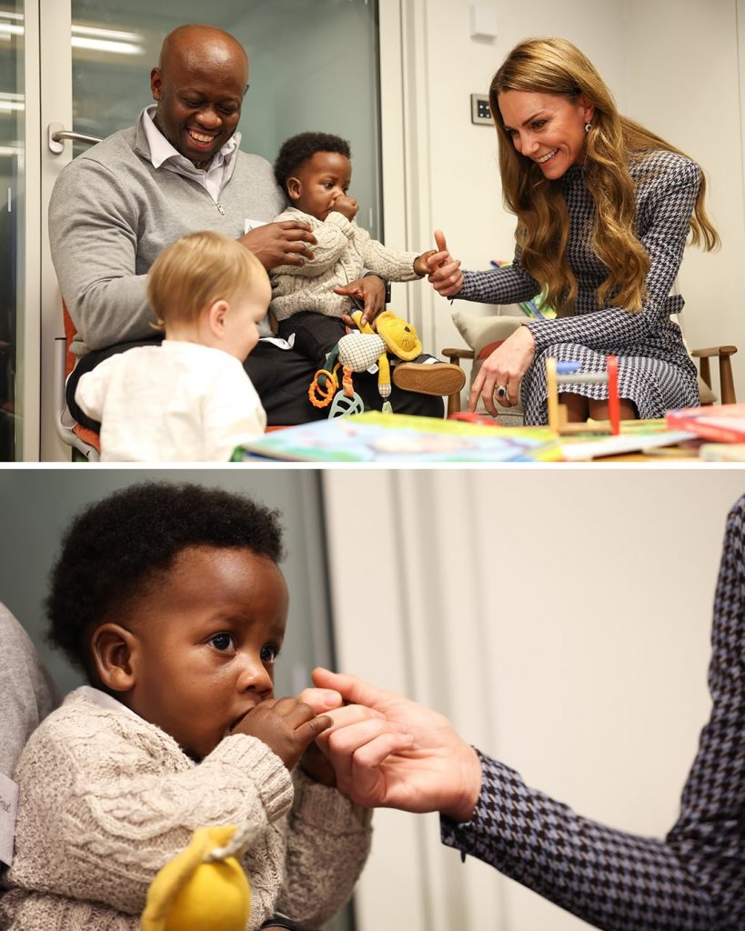 Im karierten Kleid: Kate Middleton besuchte die Kinderhilfsorganisation Anna Freud