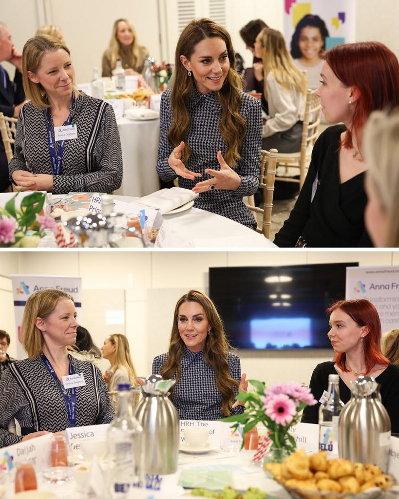 Im karierten Kleid: Kate Middleton besuchte die Kinderhilfsorganisation Anna Freud