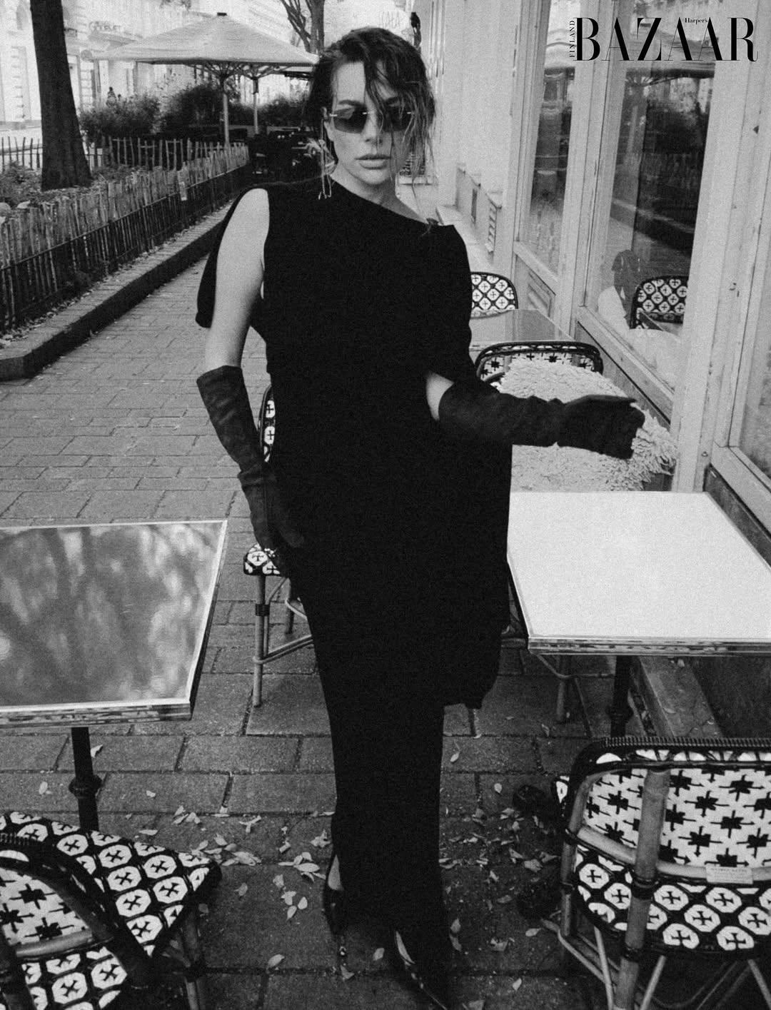 Nadine Mirada graces the cover of Harper’s Bazaar