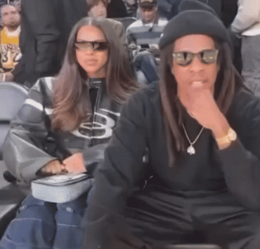 Father’s day moment: Jay-Z attends a game in Los Angeles with his 13-year-old daughter