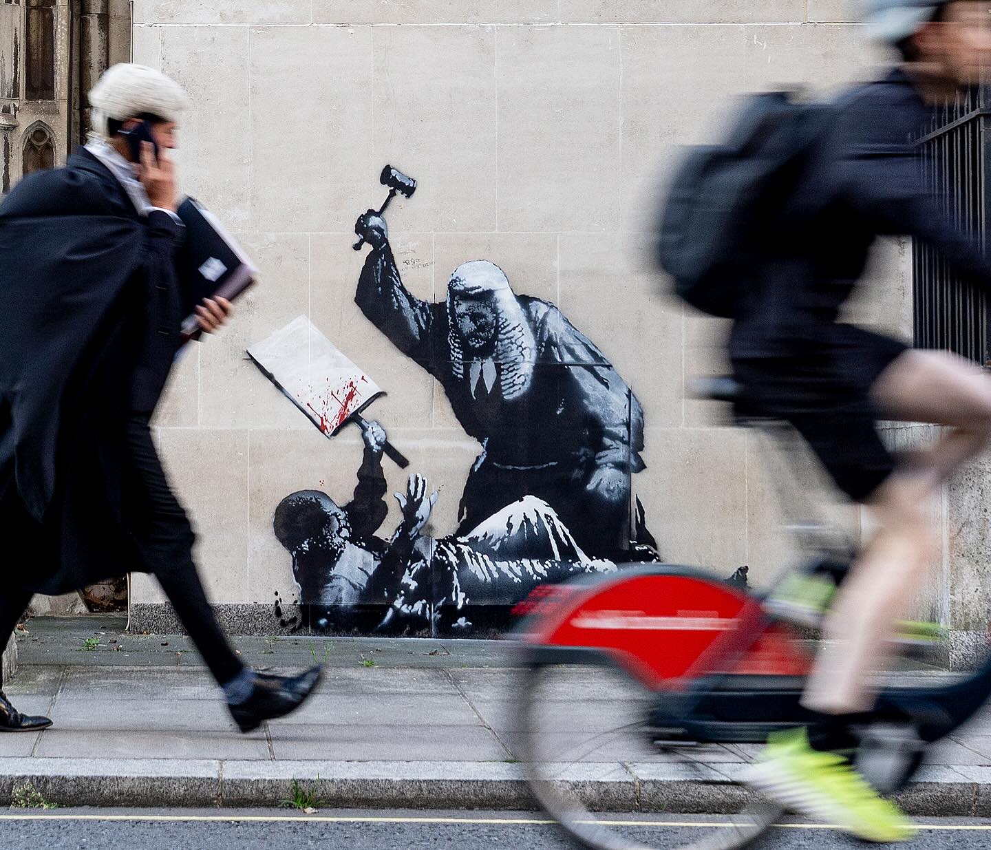 Banksy schuf ein neues Wandgem&auml;lde im Westen Londons