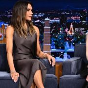 Lily Collins and other Emily in Paris stars at a cocktail reception in Venice