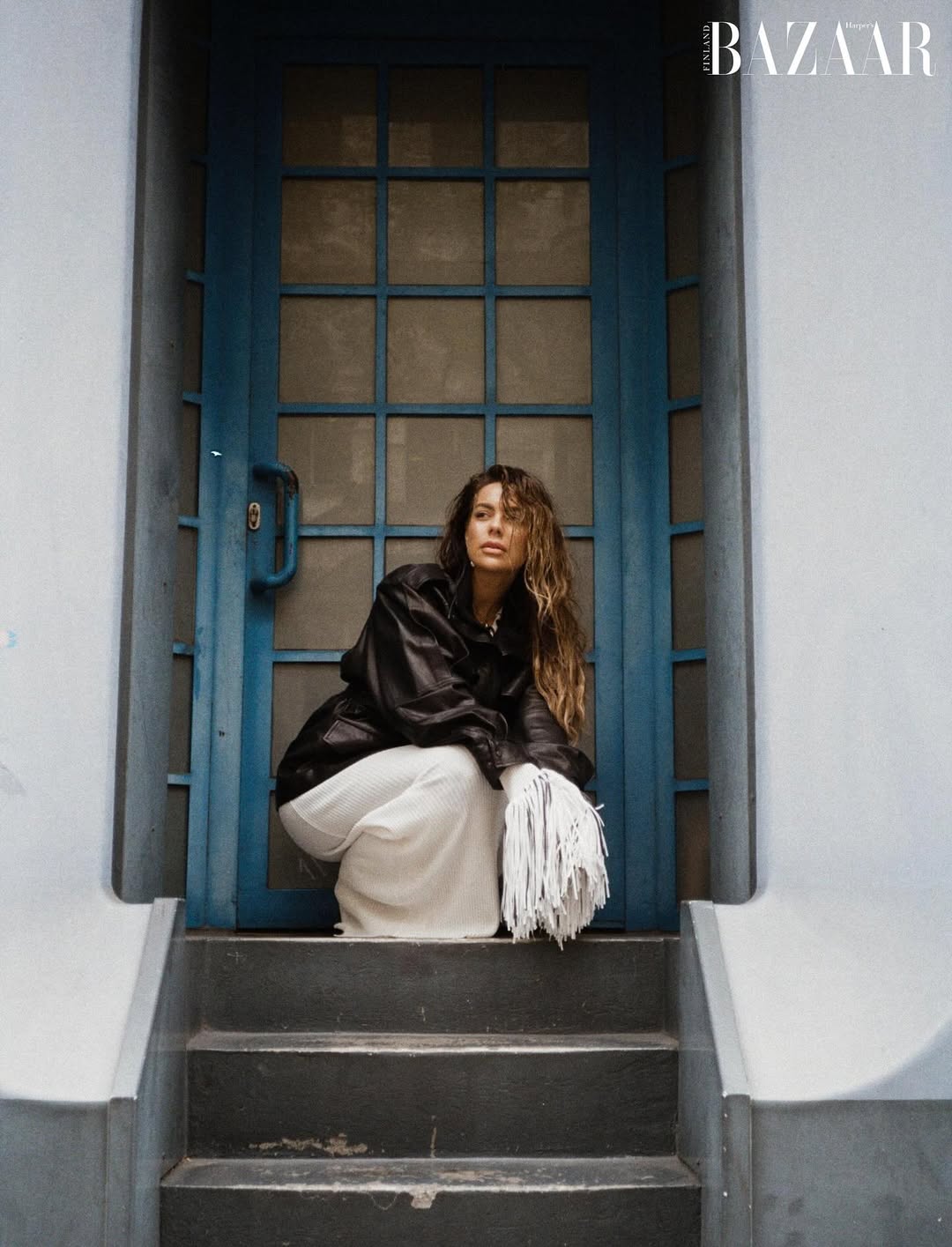 Nadine Mirada graces the cover of Harper’s Bazaar