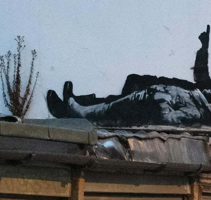 Banksy schuf ein neues Wandgem&auml;lde im Westen Londons