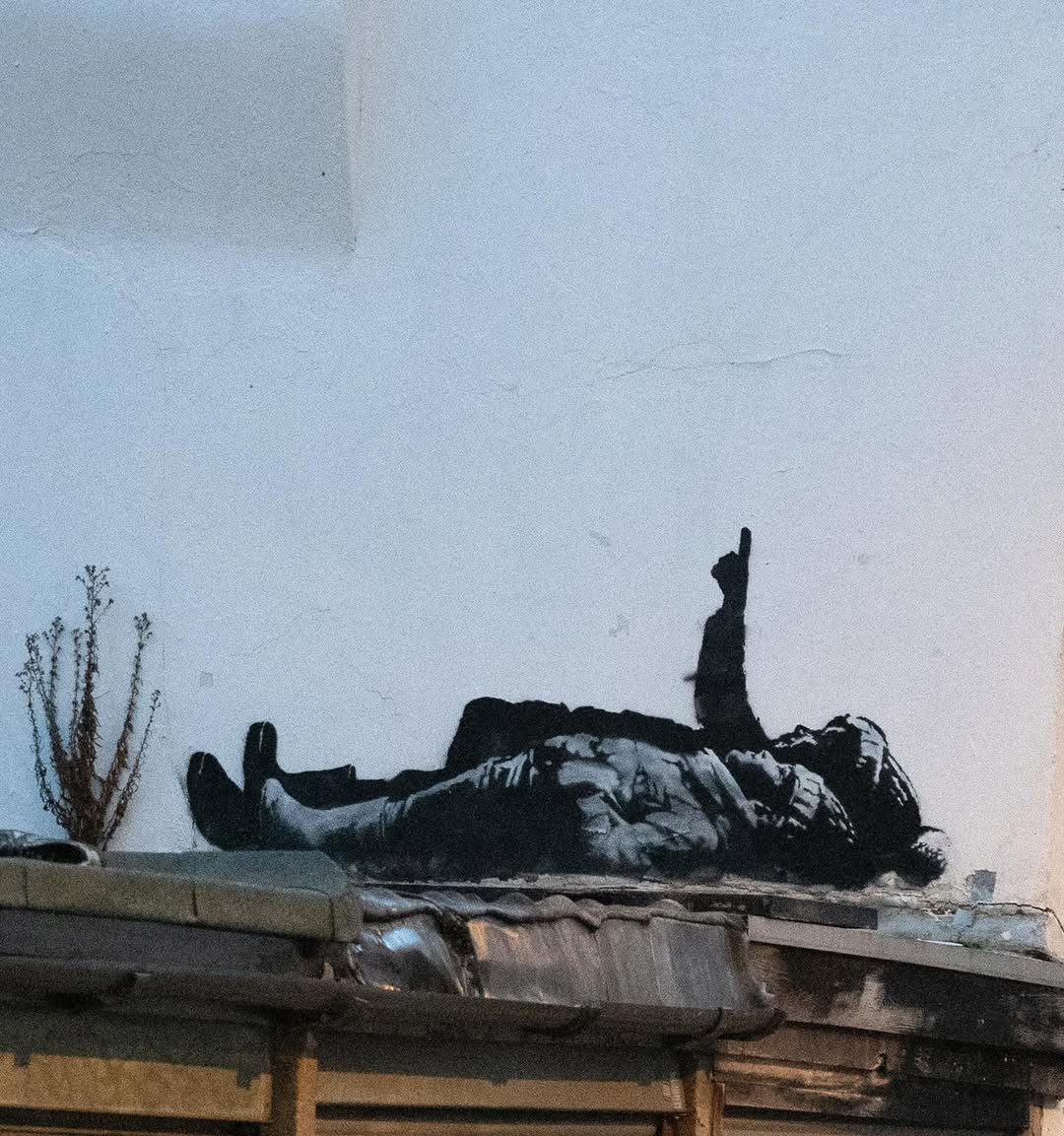 Banksy schuf ein neues Wandgem&auml;lde im Westen Londons