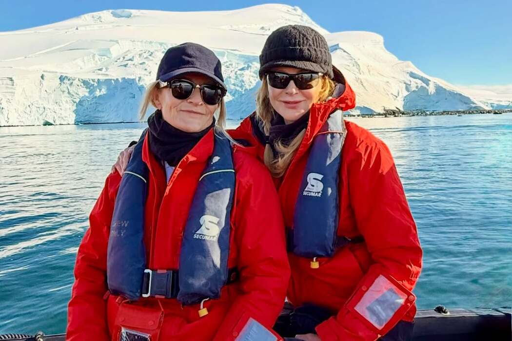 Following Michael Douglas: Nicole Kidman travels to Antarctica