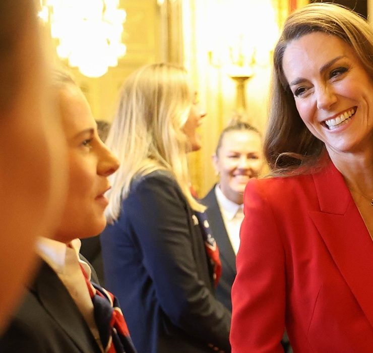 Kate Middleton mit neuer Haarfarbe beim ersten Staatsempfang des Jahres