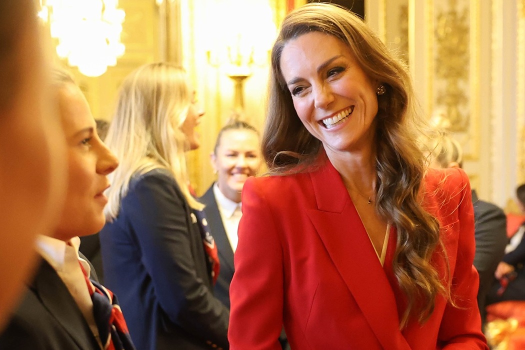 Kate Middleton mit neuer Haarfarbe beim ersten Staatsempfang des Jahres
