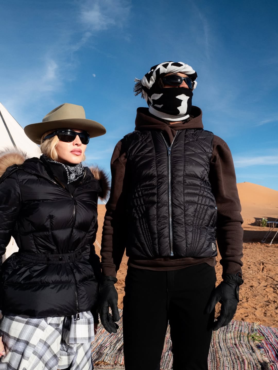 In the heart of the desert: Madonna vacations in Morocco with her boyfriend and children
