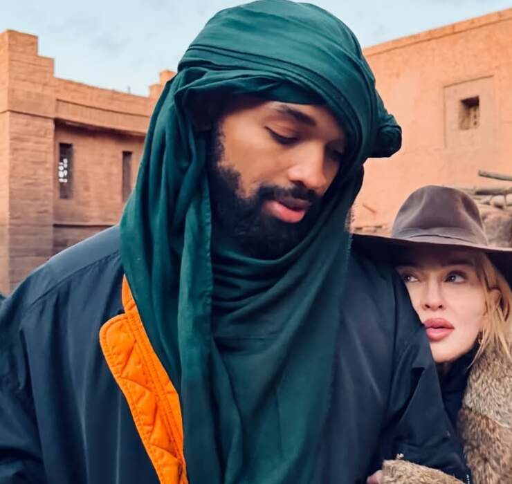 In the heart of the desert: Madonna vacations in Morocco with her boyfriend and children