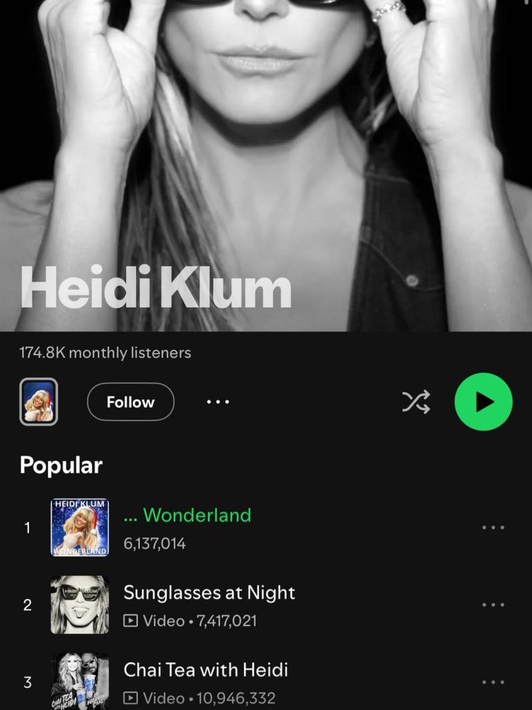 Heidi Klum Announces New Song