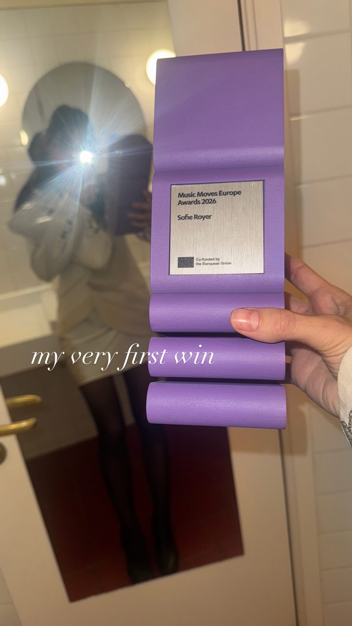 Sofie Royer erh&auml;lt einen EU-Musikpreis