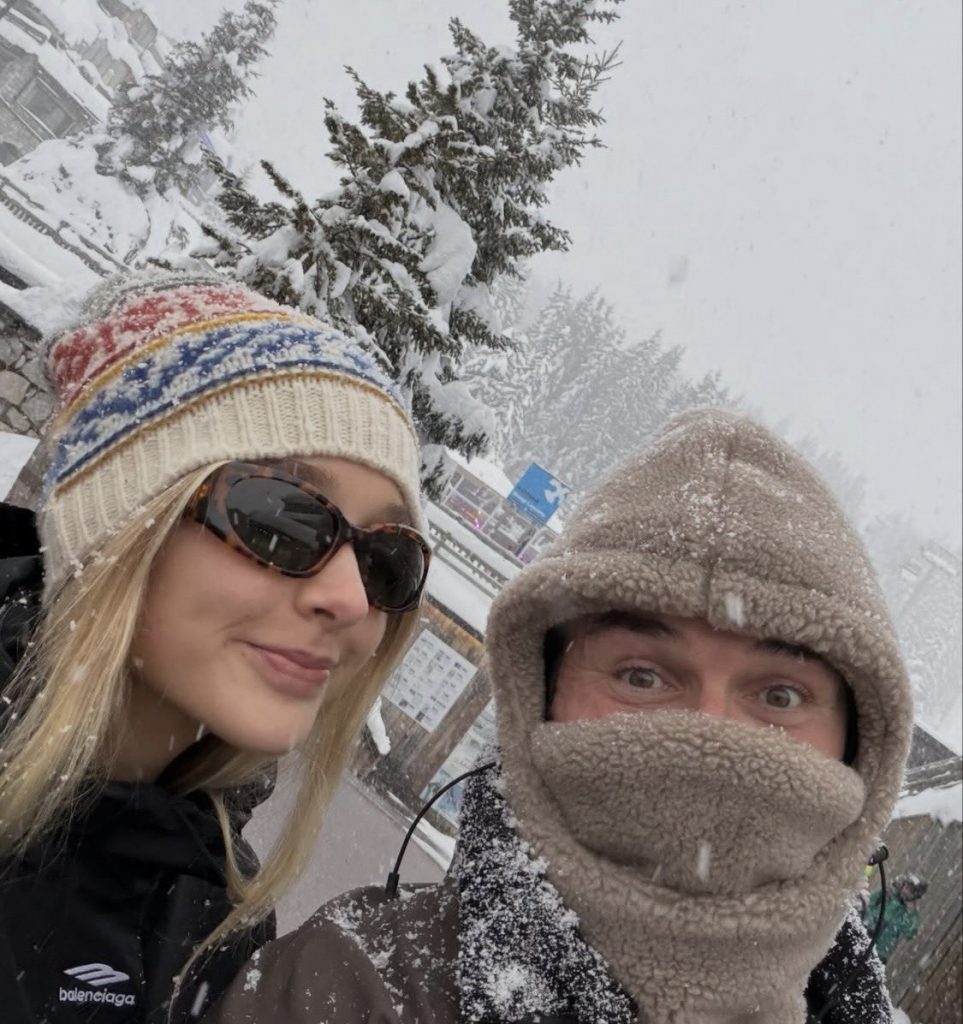 David Beckham Holidays in Courchevel with His Daughter