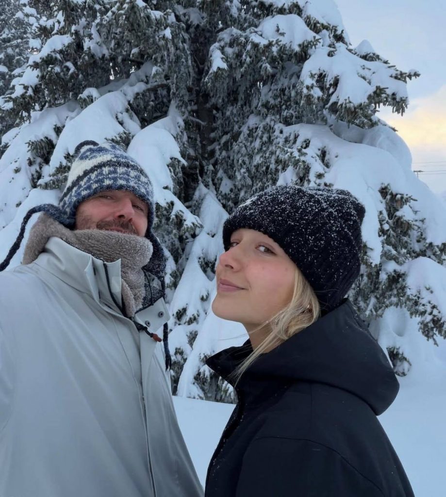 David Beckham Holidays in Courchevel with His Daughter