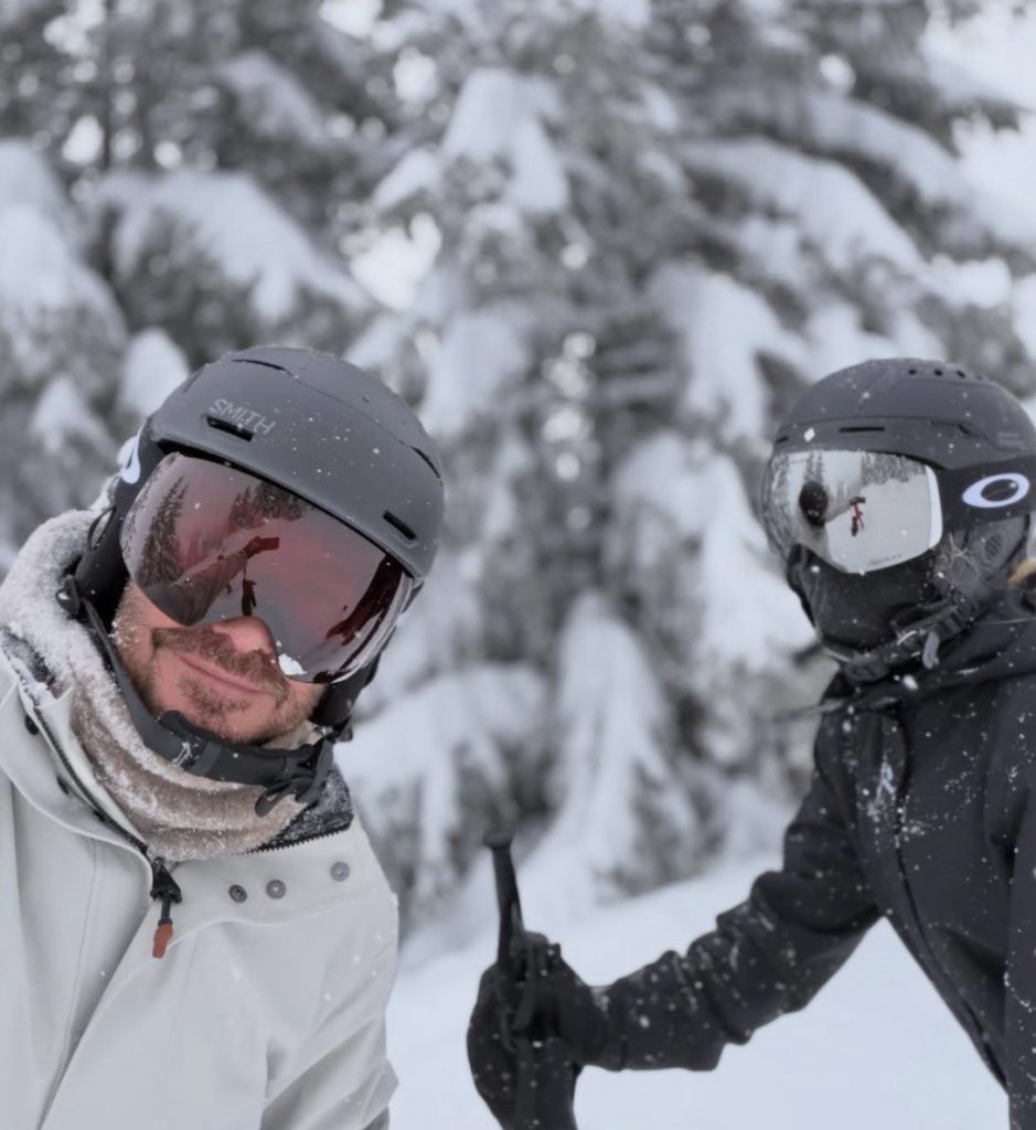 David Beckham Holidays in Courchevel with His Daughter