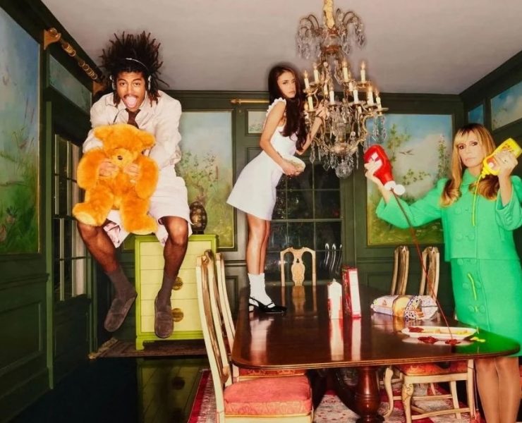 Heidi Klum on the Cover of Paper with Her Children