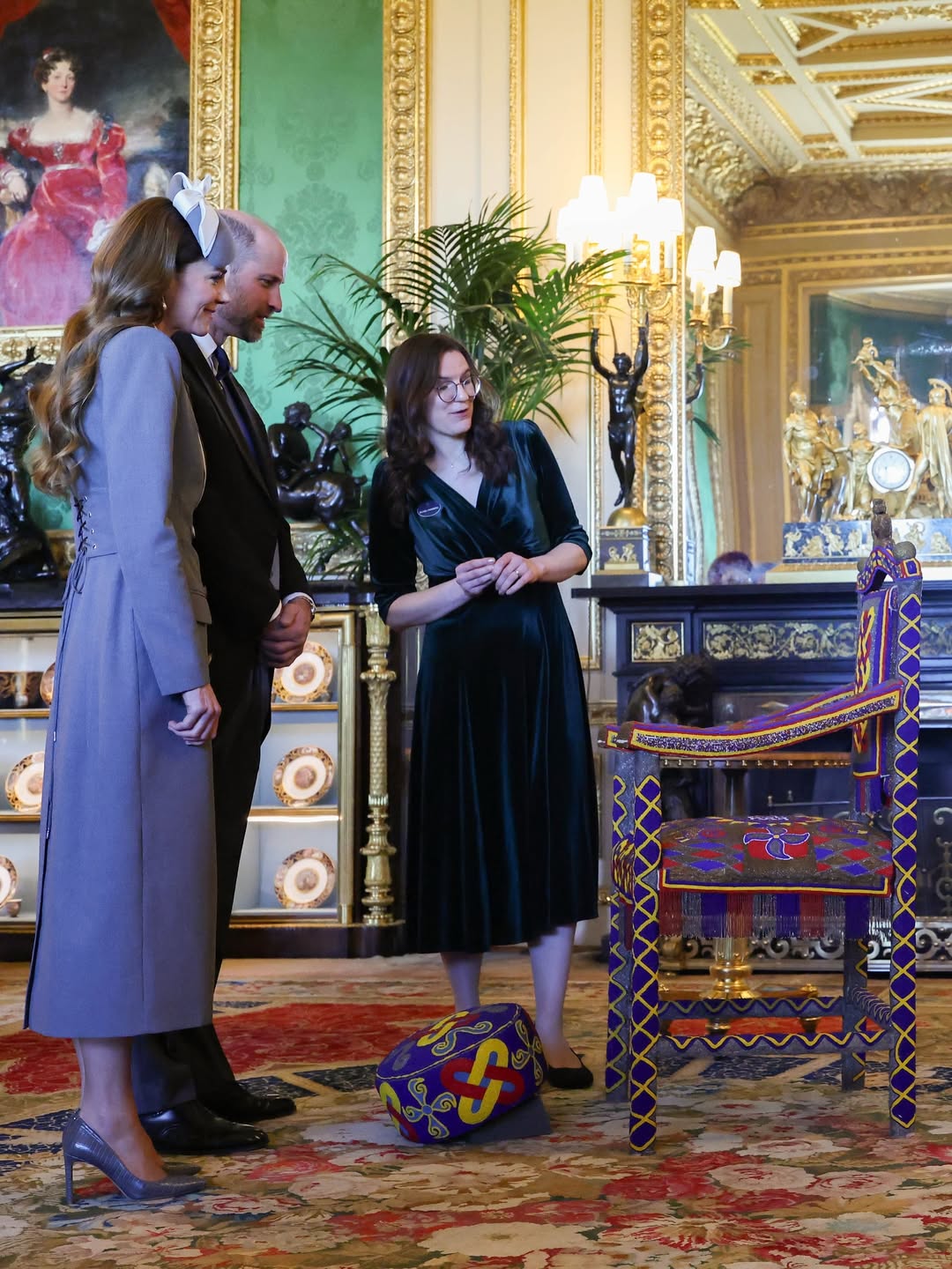 Der Prinz und die Prinzessin von Wales beim Bankett anl&auml;sslich des Besuchs des Pr&auml;sidenten von Nigeria